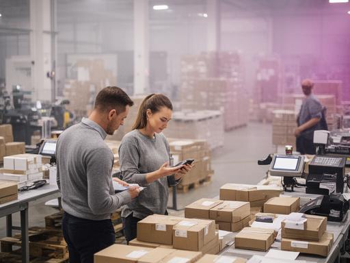 Equipo actual de la planta revisando pedidos mayoristas listos para despacho en José C. Paz
